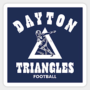 DAYTON TRIANGLES_WHT Sticker